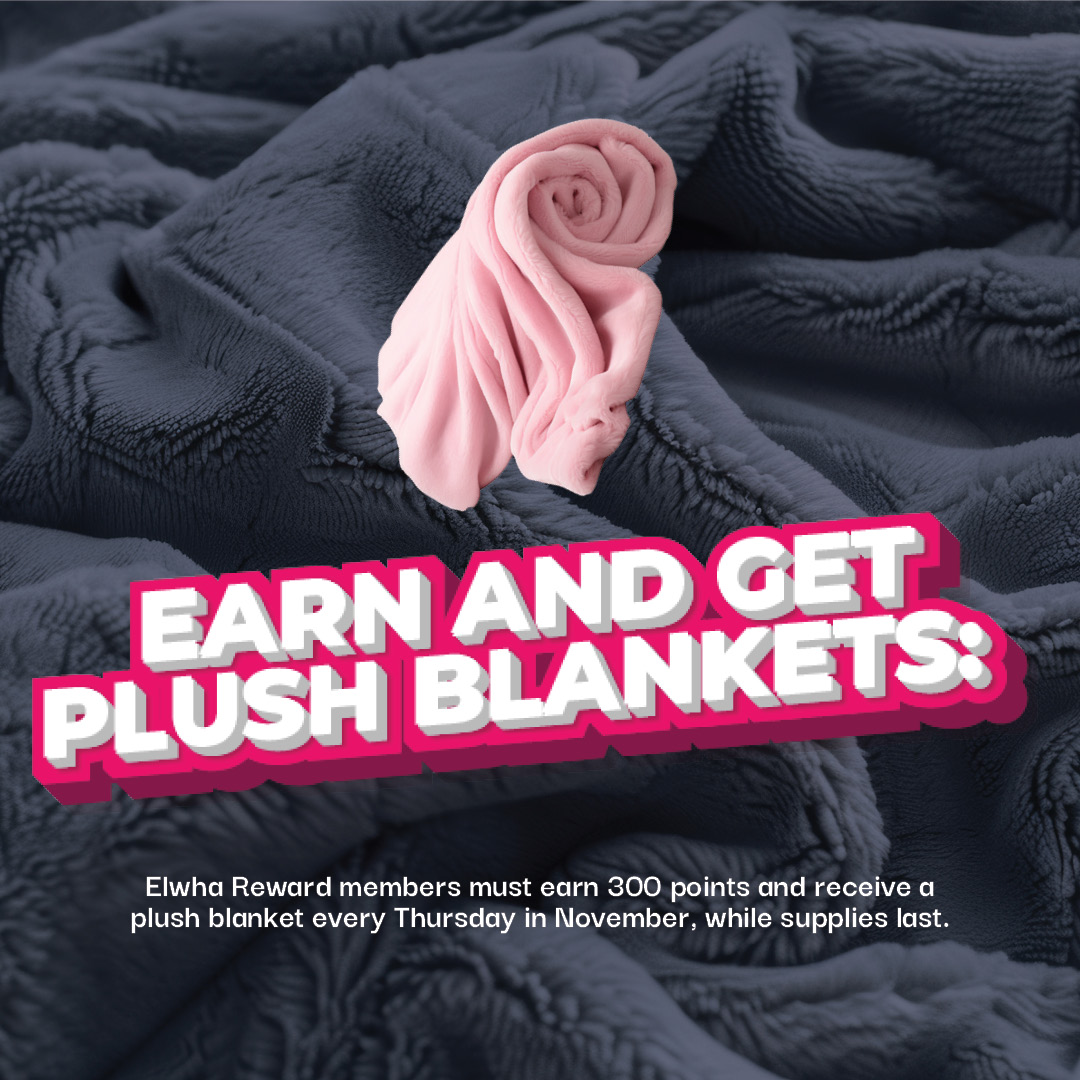 Earn & Get Plush Blankets This November at Elwha River Casino